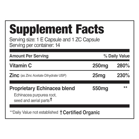 5-Day Tapered – Reforço Imunológico com Vitaminas C e Zinco – Booster de Suporte Imunológico – Adultos – Vitaminas para o Sistema Imunológico (Pacote com 6) - EZC Pak