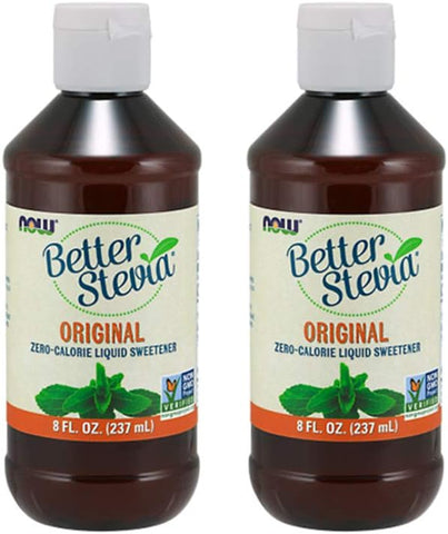 NOW - Now Foods Stevia Líquido Original, Extrato 240ml (Pack com 2) – Melhor Marca
