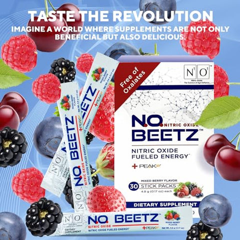 N1O1 - N.O. Beetz | Suplemento Óxido Nítrico | Hidratação e Energia Celular | 60g