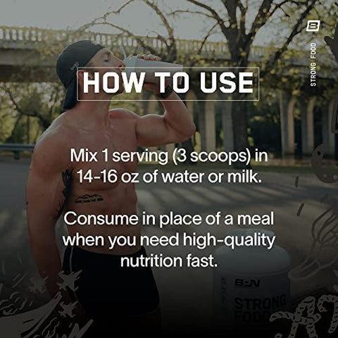 BARE PERFORMANCE NUTRITION - Bare Performance Nutrition – Substituto de Refeição Completo BPN Strong Food, Chocolate, 20 porções – Nutrição Completa e Saborosa