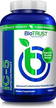 IC-5 Keto e Carb Management: Suporte Metabólico para Cetose, Keto, Low Carb e Estilo de Vida Paleo (60 Porções) - BioTrust