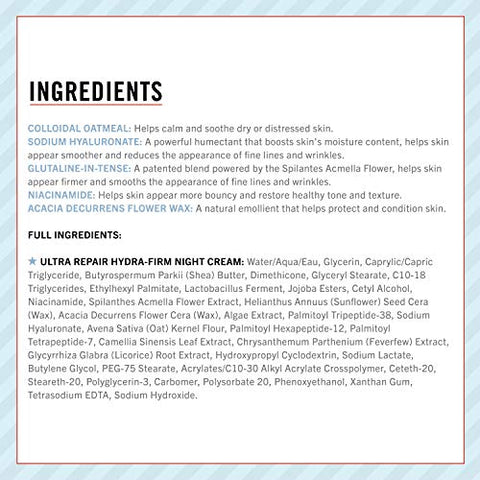 Ultra Repair Hydra-Firm Night Cream – Hidratante Noturno Intenso 50g - First Aid Beauty
