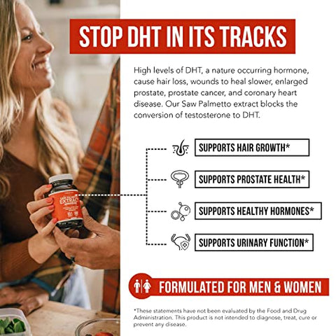 Triquetra Health - Extrato de Saw Palmetto – Potência 10X, Grau Farmacêutico – Óleo de Semente de Abóbora – Suporte à Saúde da Próstata, Alívio de Problemas Urinários, Estimula o Crescimento Capilar, DHT