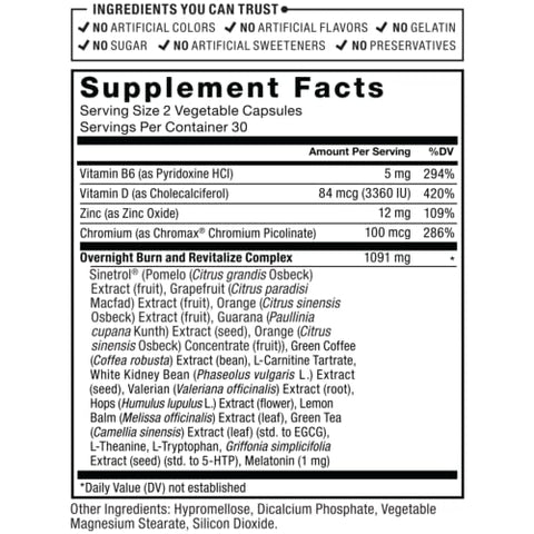 LeanFire PM – Pílulas de Emagrecimento para Mulheres e Homens, Queimador de Gordura e Pílulas de Emagrecimento Noturno para Queimar Gordura, Acelerar o Metabolismo e Melhorar o Sono para Resultados Incríveis - Force Factor