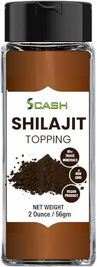 scash - Shilajit Puro Himalaia com Ácido Fúlvico – Extrato Seco em Pó, 150g – Energia e Minerais Fulvicos