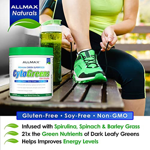 Cytogreens Pó de Super Verdes, com Spirulina e Espinafre | 100g - ALLMAX Nutrition