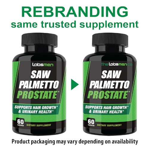 THELABSMENCO - Saw Palmetto Extra Forte 1235mg para Homens | Suplemento para Próstata, Crescimento Capilar e Prevenção da Queda de Cabelo | Potente Saw Palmetto para DHT e Saúde Urinária | 1235mg | 60 Cápsulas