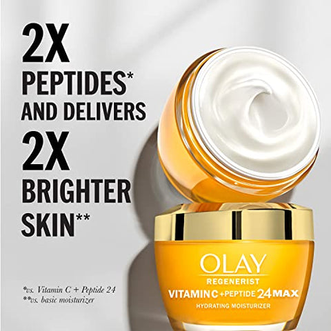 Regenerist Vitamina C Peptídeo 24 MAX Hidratante Facial, 50g - Olay