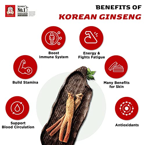 CheongKwanJang - Extrato de Ginseng Vermelho Coreano 50g | Chá de Ginseng, Suplemento de Saúde | Estimulante de Energia, Resistência, Circulação Sanguínea, Suporte Imunológico | 100% Extrato de Ginseng Vermelho Coreano | Vegano
