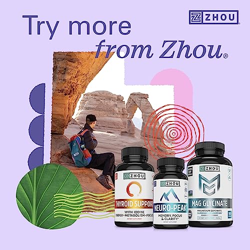 ZHOU - Zhou Nutrition Bloat Blast Enzimas Digestivas com Probióticos, Alívio de Inchaço para Mulheres e Homens, Reduz Retenção de Líquidos e Melhora a Saúde Digestiva, Vegano, Não-OGM, Sem Glúten