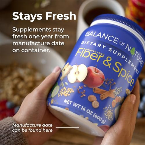 Fibra Balance of Nature: Aumente sua saúde com a fibra natural – 100g