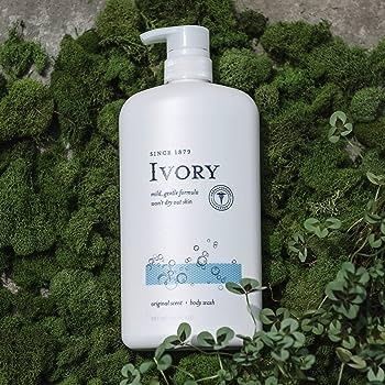 PURE HOMEMAKER - Ivory Body Wash – Sabonete Líquido Ivory Original com Bomba para o Corpo. Mime-se com este sabonete hidratante com bomba para o corpo de 1 litro, cada um com esponja de banho