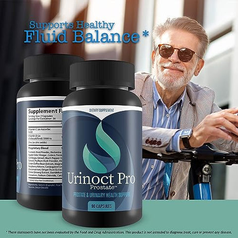 True You Health - Urinoct Pro Prostate – Suporte para Saúde Urinária e Redução da Micção Frequente – Fórmula Avançada para Homens – Marca Urinoct Pro