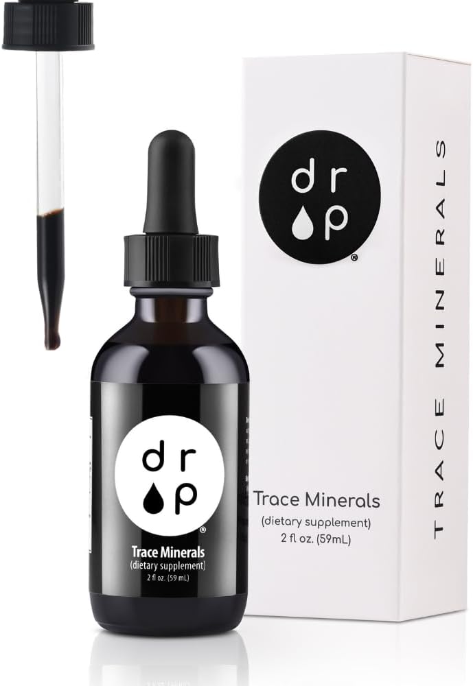 D R P - Gotas de Minerais Traços Orgânicos com Ácido Fúlvico 60 ml – Minerais Líquidos Alcalinos para Água – Suporte à Saúde Intestinal, Energia, Resistência e Absorção de Nutrientes