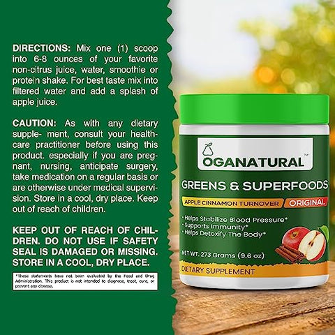 Oganatural - Verdes Orgânicos: Energize seu dia com a vitalidade natural – 100g