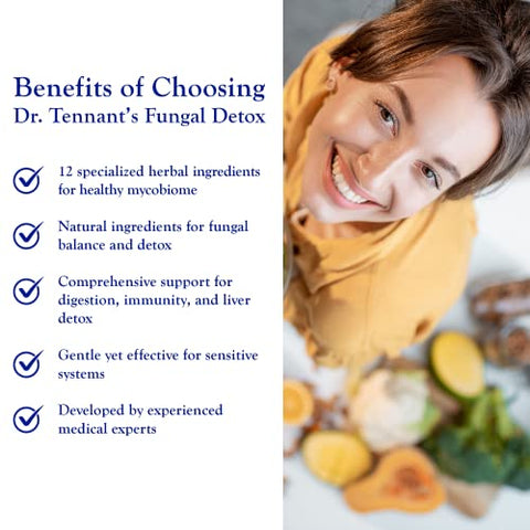 Dr. Tennant's - Dr. Tennant’s Fungal Detox: Limpeza Candida, Regulação do Humor, Controle de Desejos | 60g
