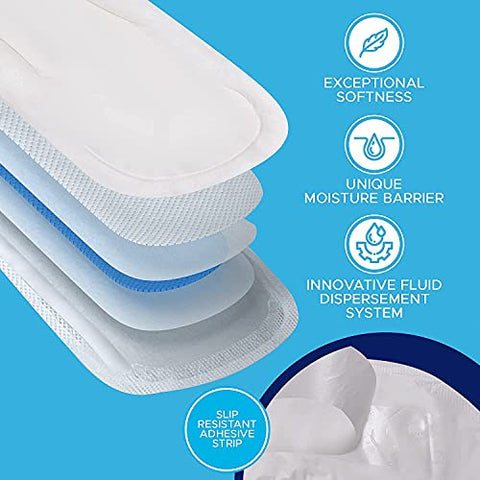 Vakly - Absorventes Pós-Parto Maternidade [Pacote com 56] – Alta Absorção para Fluxo Intenso – Macios e Descartáveis – 4 Pacotes