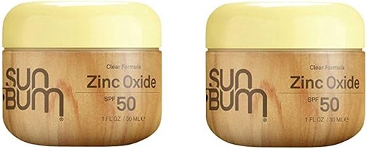 Protetor Solar Sun Bum Original Hidratante Clear Zinc SPF 50 | Vegano e Amigo dos Recifes | Octinoxate | 100g