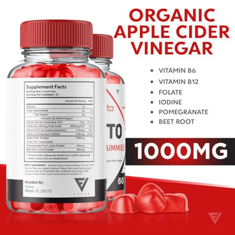2 Pack) Gomas de ACV Vista Keto, Perda de Peso Avançada Kelly Clarkson, Gomas Ketogênicas Plus – Vista Keto ACV Vinagre de Maçã - Fyvus