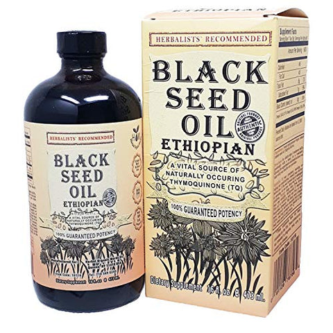 Herbal Organic Works - Óleo de Semente de Cominho Preto (473ml) 3 Vezes Mais Timoquinona, 100% Puro Óleo de Semente de Cominho Preto Etíope, Vidro de Nigella Sativa 100% Natural
