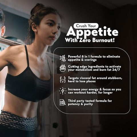 EPN Supplements - BioHack Health | Supressor de Apetite Eficaz #1 para Pílulas de Perda de Peso para Mulheres | 100% Natural e Seguro | Resultados Comprovados