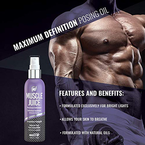Óleo de Definição Máxima para Poses – Evento Fitness, Modelagem, Ensaio Fotográfico – 4 oz (118 ml) - Pro Tan