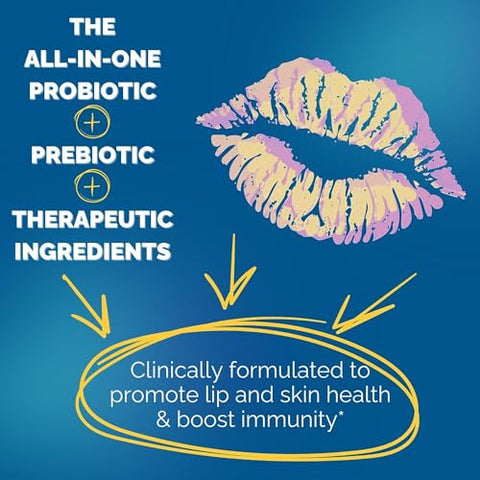 Clear Probiotics - Tratamento para Feridas Frias nos Lábios – L-Lisina Potencializada com Probiótico Acidophilus