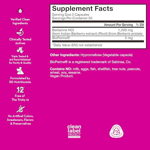 Best of Berberine 1200mg – Potência Pura para Suporte Saudável ao Colesterol - HUM