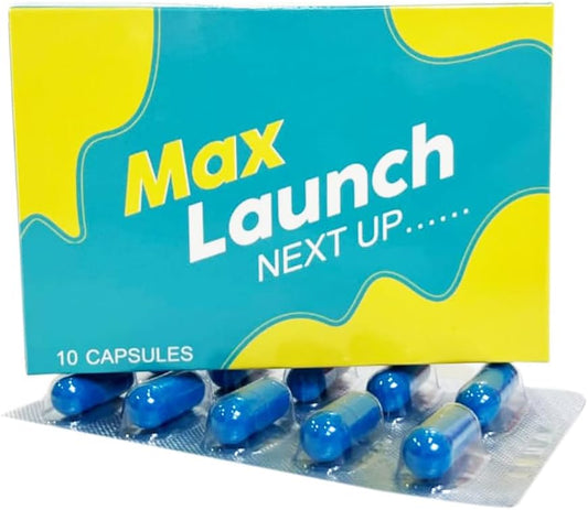 SUPTMAX - Max Launch: Energia em Cápsulas – 10 Unidades | Marca Max Launch