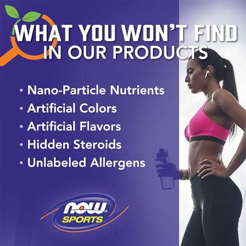 Sports Nutrition – Isolado de Proteína de Soja 20g, 0 Carboidratos, Pó sem Sabor, 2 Libras - NOW Foods