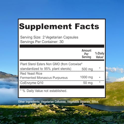 Scimera Bioscience - ScimeraMD® CardiovascularMD – Suplemento de Arroz Vermelho com Ester de Fitosterol e CoQ10 para Saúde do Coração e Suporte ao Colesterol, 60 CT