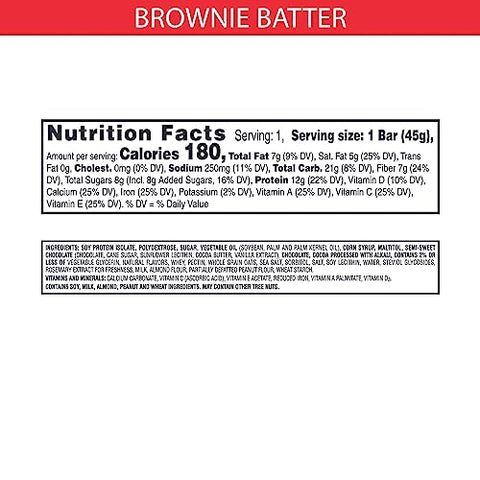Barras de Proteína Special K, Substituto de Refeição, Lanches Proteicos, Massa de Brownie (20 Barras)