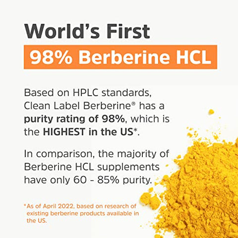 Physician's Healthy Alternatives - Clean Label Berberine | Ultra Puro 98%% Berberine HCl, Potência Máxima nos EUA | 90 Plantcaps® Patenteadas de Suplemento de Berberina | Cápsulas de Berberina 500mg | Berberina Diária 1500mg