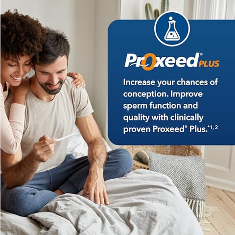 Plus | Suplemento Masculino para Fertilidade | Aumenta Contagem e Concentração de Espermatozoides - Proxeed