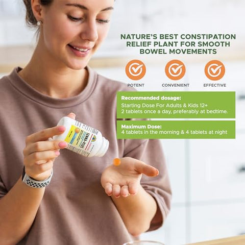 Health Star - Senna Plus Laxante Natural – Alívio Digestivo e Regularidade Intestinal | 30 comprimidos