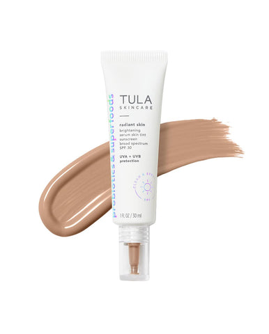 Skin Care – Sérum Iluminador para Pele Radiante com Proteção Solar FPS 30, Fórmula Leve e Tonalizante, Clareia e Uniformiza a Pele - TULA