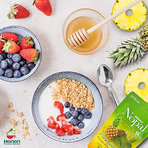 PIÑALAX - Nopal PINALAX | Mistura de Fibras Naturais de Alta Qualidade | 454g | Auxilia na Limpeza do Cólon | Melhora a Digestão e Aumenta a Energia