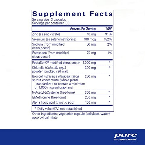 HM Complex | Suporte para o Processo Natural de Desintoxicação do Corpo* | 90 Cápsulas - Pure Encapsulations