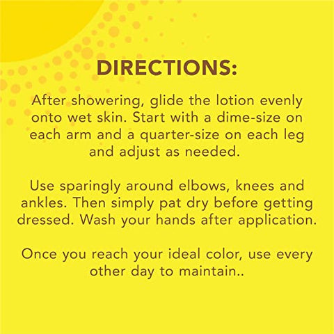 Natural Glow Loção de Banho, Autobronzeador para Pele Média a Escura, Hidratante para Pele Molhada, Mantém a Hidratação para uma Cor Gradual e Perfeita, 7,5 Onças (Pack…) - Jergens