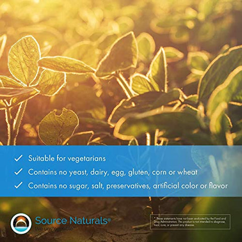 Mega Strength Beta Sitosterol 375mg – 120 Comprimidos | Suplemento de Saúde para o Sistema Imunológico e Cardiovascular - Source Naturals