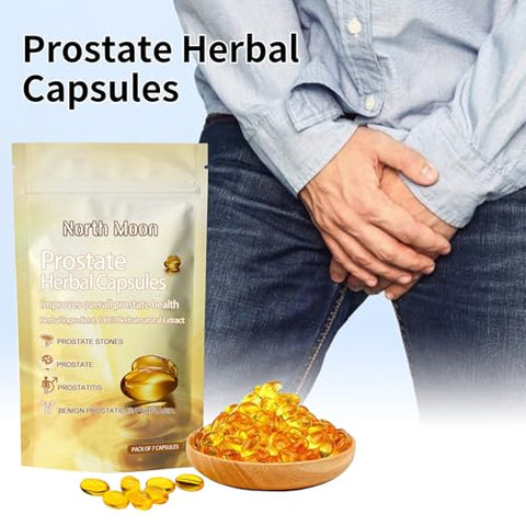 Generic - North Moon Cápsulas Herbais para Próstata, Suporte Natural para a Saúde Masculina, 7PCS (10)