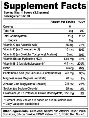 Pó de Eletrólitos de Peach Rings do Sonic, Mistura de Água para Hidratação, Energia e Foco, Sem Açúcar, Suplemento de Zero Cafeína com Minerais Essenciais, Sabor de Peach Rings, 3.4g - G Fuel