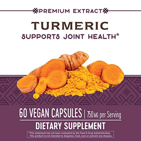 Nature's Way - Nature’s Way Extrato Premium de Cúrcuma Potência Máxima Padronizado para 95% de Curcuminoides 750 mg por porção 60 Cápsulas Veganas (Pacote com 2)