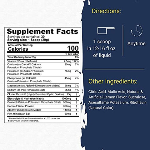 Glycofuse: Carboidrato de Desempenho e Recuperação, 25g Cluster Dextrin e 1g Matriz de Eletrólitos e Hidratação (30 Porções, Limão Gelado) - Gaspari Nutrition