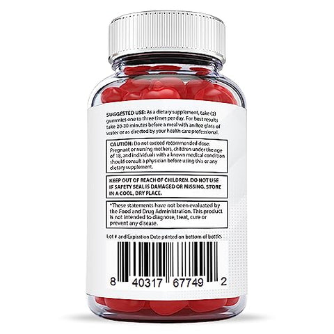 Justified Laboratories - Xslim Gummies Extreme Formula 2000MG ACV Keto Vegan Non GMO com Suco de Romã, Beterraba e B12 60 Gummys