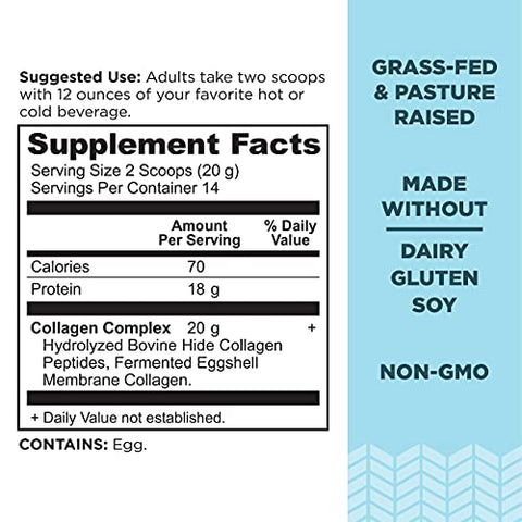 Colágeno Peptídeos Sem Sabor, 280g - Ancient Nutrition