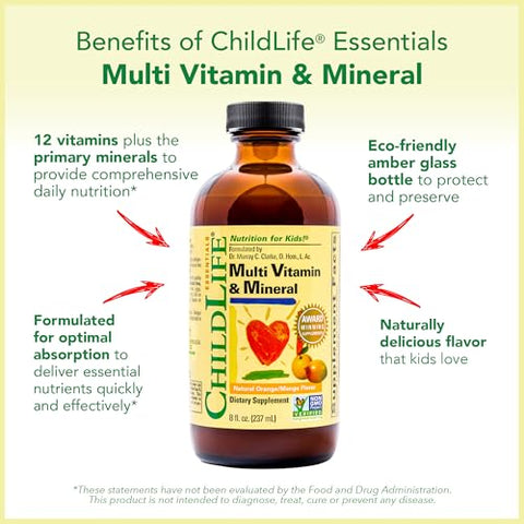 CHILDLIFE ESSENTIALS - CHILDLIFE Essentials – Multivitamínico Infantil para Crianças – 60ml