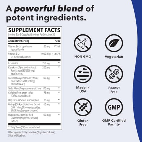 Focus-R: Suplemento de Suporte à Concentração – Todas as Idades – Potencializa o Desempenho Mental - LifeSeasons