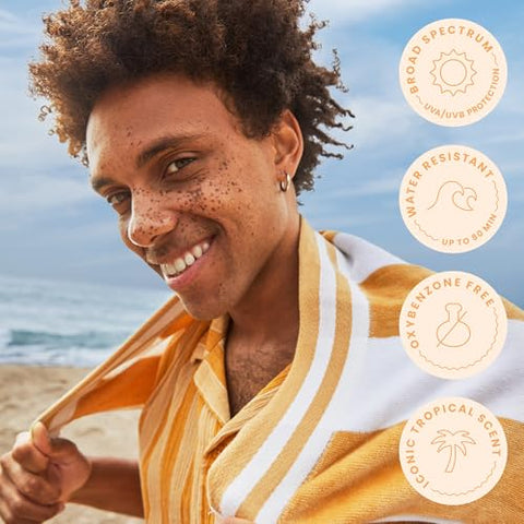 Protetor Solar Hawaiian Tropic Island Tanning Lotion SPF 8, 240ml | Loção Bronzeadora com FPS, Protetor Solar FPS 8, Livre de Oxybenzone, 240ml
